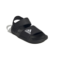 adidas Adilette Sandale (Klettverschluss) schwarz Kinder